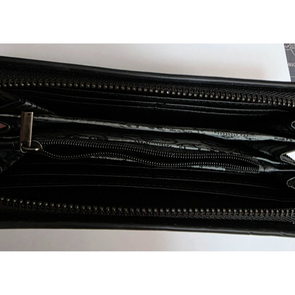 Thomas Wylde Skull Black Wallet Zip Convertible Handstrap New - Picture 7 of 7